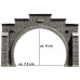 Tunnel Portal, Double Track, 12,3 x 8,5 cm (N) Tunnel Portal, Double Track, 12,3 x 8,5 cm (N)