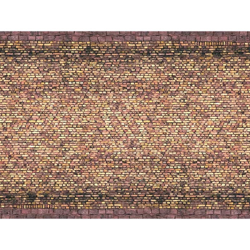 3D-Cardboard Sheet - Brick, yellow-multicoloured (H0)