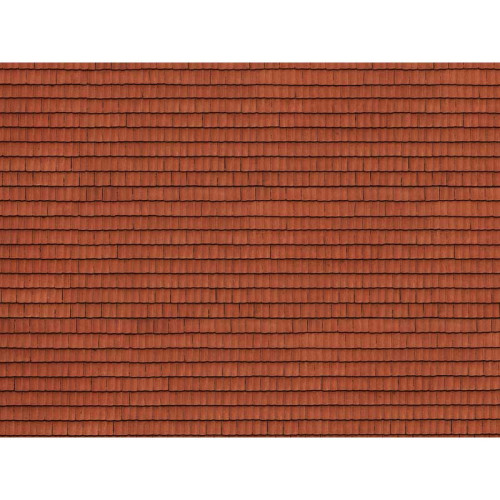 3D-Kartonplaat - Dakpannen, rood (H0) 3D-Kartonplaat - Dakpannen, rood (H0)