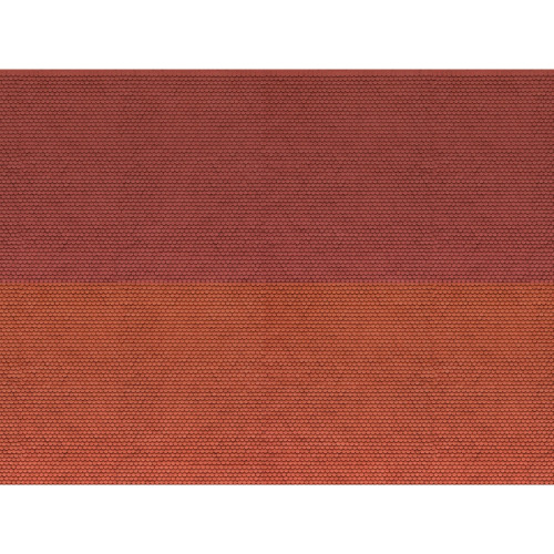 3D-Kartonplatte - Biberschwanz, rot (N)
