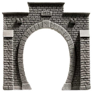Tunnelportaal, Enkelsporig, 13,5 x 12,5 cm (H0)