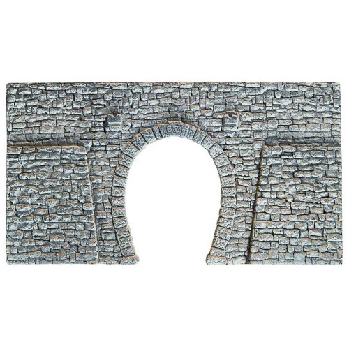 Tunnel Portal Cut Quarrystone, Single Track, 23,5 x 13 cm (H0)