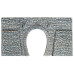 Tunnel Portal Cut Quarrystone, Single Track, 23,5 x 13 cm (H0)