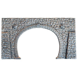 Tunnelportaal, Dubbelsporig, 23,5 x 13 cm (H0) Tunnelportaal, Dubbelsporig, 23,5 x 13 cm (H0)