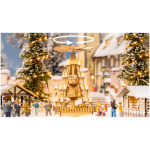 micro-motion Christmas Market Pyramid (H0)