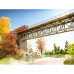 Steel Bridge with Bridge heads (H0)