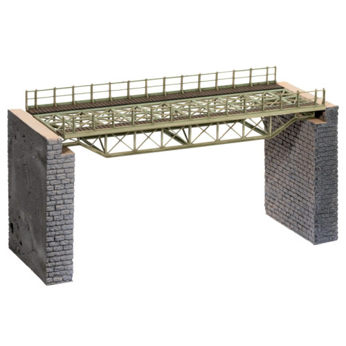 Brug recht, met brughoofden (H0) Brug recht, met brughoofden (H0)