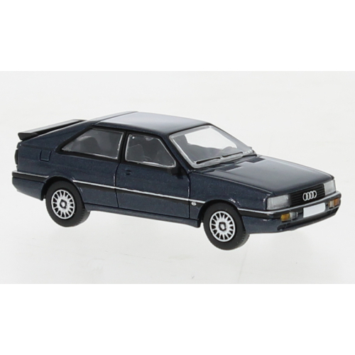 Audi Coupe, bleu foncé métallisé, 1985 (H0)