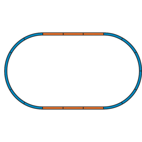 Bedding Extension sets for starter set Track A + 4 straight (H0) Bedding Extension sets for starter set Track A + 4 straight (H0)