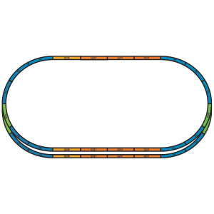 Bedding Extension sets for Starter Set Track A+E (H0)