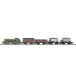 SNCF BB 63000 with 4 Freight cars (H0-DC)