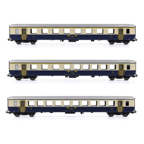 BLS Passenger car Set 3 parts EWI A-AB-B (H0-AC) BLS Passenger car Set 3 parts EWI A-AB-B (H0-AC)