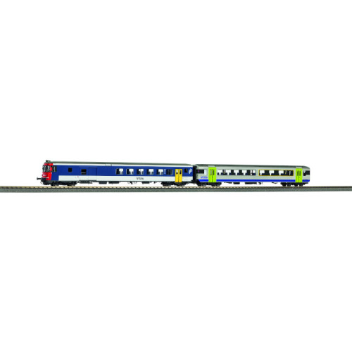BLS Control Car & Passenger Car BDt EWII + EWI (H0-AC) BLS Control Car & Passenger Car BDt EWII + EWI (H0-AC)