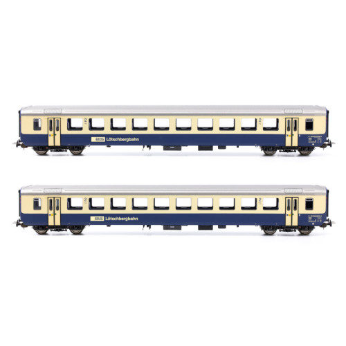 BLS Passenger car Set 2 parts EWI B-B (H0-AC) BLS Passenger car Set 2 parts EWI B-B (H0-AC)
