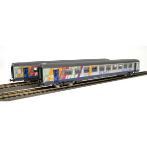 SNCF 2 Passenger Cars Corail Alsace B11tu + B11tu (H0)