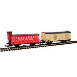 Bierwagen-Set Kronenbourg und La Goudale (H0) Bierwagen-Set Kronenbourg und La Goudale (H0)