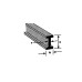 Profile plastique I 1.6x0.8x0.4x250mm Profile plastique I 1.6x0.8x0.4x250mm