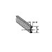 Styrene Profiles Channel 1.6x0.9x0.4x250mm
