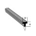 ABS Profiles T Beam 4.8x4.8x1.5x600mm