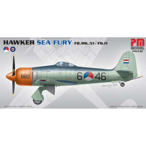 Hawker Sea Fury FB.MK.51 / FB.11 Dutch version (1/72)