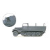 Half-track vehicle 3to (SdKfz 11) (H0)