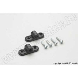 Nylon blok met schroefdraad M6 (2st)