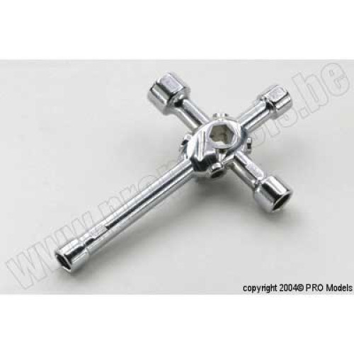 Cross wrench 8mm, 9mm, 10mm, 12mm