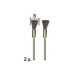 Brosses en forme de pinceau en fil d'acier, 2 Pcs.