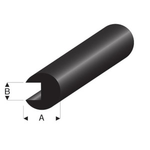Rubber Fender Profile Round D8X2mm L=2m