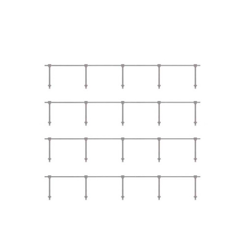 Hand Rail Stanchions - Single Rail (H0)