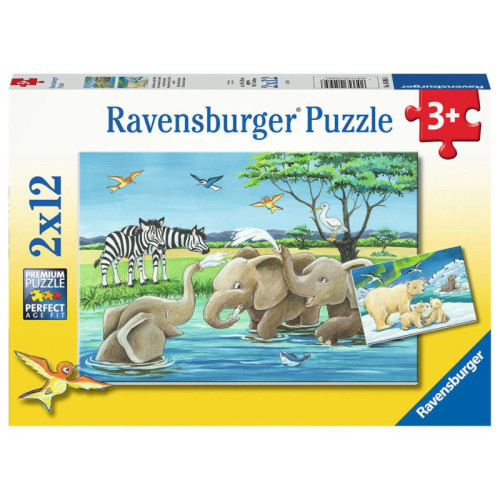 Baby Safari Animals (2x12Pcs)