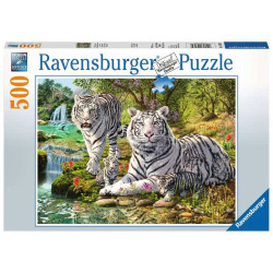 Famille de tigres blancs (500Pcs)