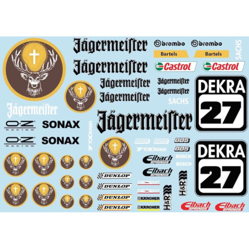 Aufkleberbogen - Jägermeister - 21x15cm (1/10) Aufkleberbogen - Jägermeister - 21x15cm (1/10)