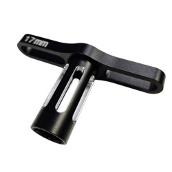 17mm aluminum wheel wrench black