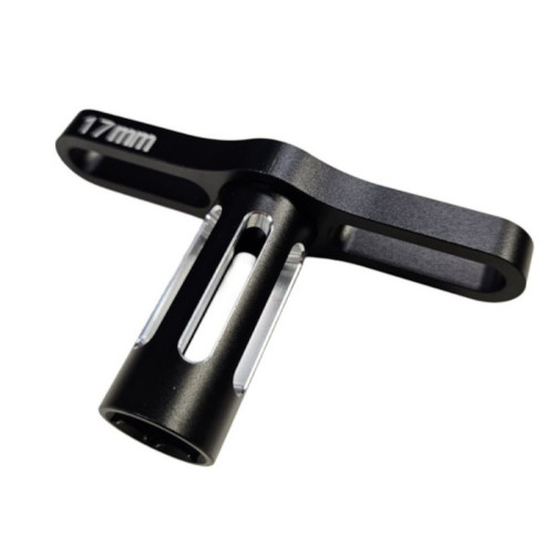 17mm aluminum wheel wrench black