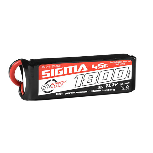 Li-Po Batterypack - Sigma 45C - 1800 mAh - 3S1P - 11.1V - XT-60 Li-Po Batterypack - Sigma 45C - 1800 mAh - 3S1P - 11.1V - XT-60