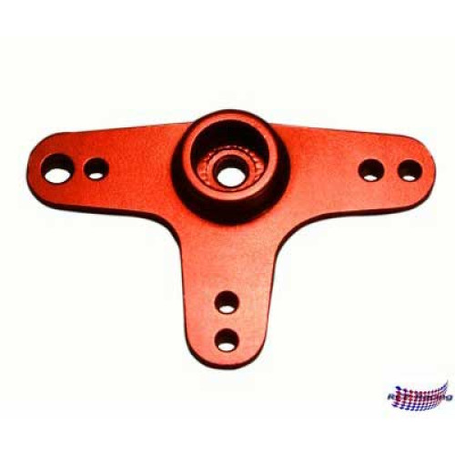 Servo arm aluminium T-vorm rood
