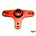 Servo arm aluminium T-vorm rood