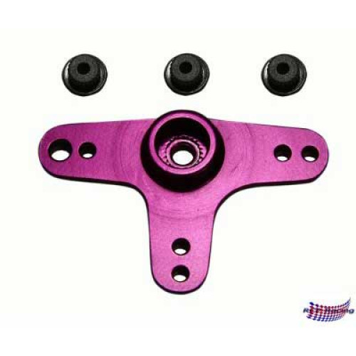 Alum. CNC T-shape arm purple