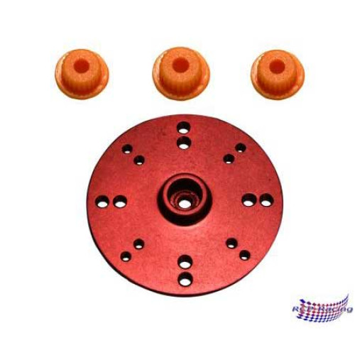 Alum. CNC Round Arm Red