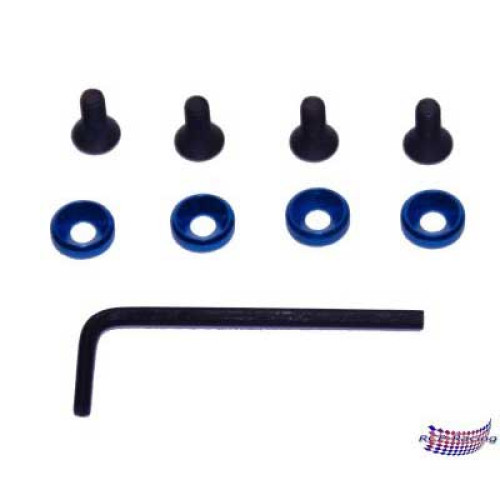 1/8 Engine Mount Screw Kit M4 Blue