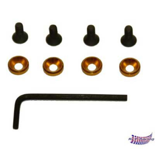 1/8 Engine Mount Screw Kit M4 Gold