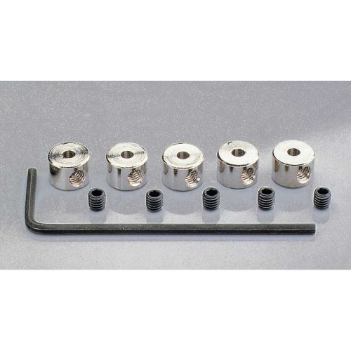 5 Stellringe 6mm mit Inbus-Gew.-Stift