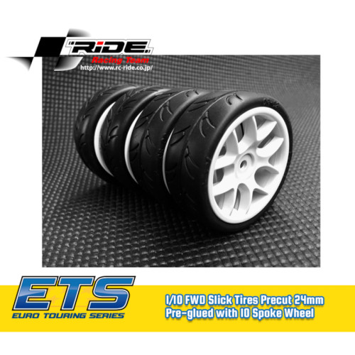 FF Slick Tires Precut 24mm Glued 10 Spoke Wheel White (4Pcs) FF Slick Tires Precut 24mm Glued 10 Spoke Wheel White (4Pcs)
