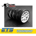 FF Slick Tires Precut 24mm Glued 10 Spoke Wheel White (4Pcs) FF Slick Tires Precut 24mm Glued 10 Spoke Wheel White (4Pcs)