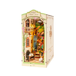 Floral Corner Serre-livres 3D en bois