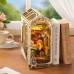 3D Wooden Book Nook Holiday Café