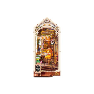 3D Wooden Book Nook Holiday Café