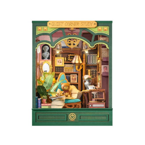 Quiet Corner Study 3D Wooden DIY Book Nook Quiet Corner Study 3D Wooden DIY Book Nook