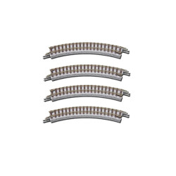 Curved Track R95-45deg (4Pcs) (Z)